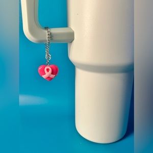 Breast Cancer Awareness Tumbler Charm